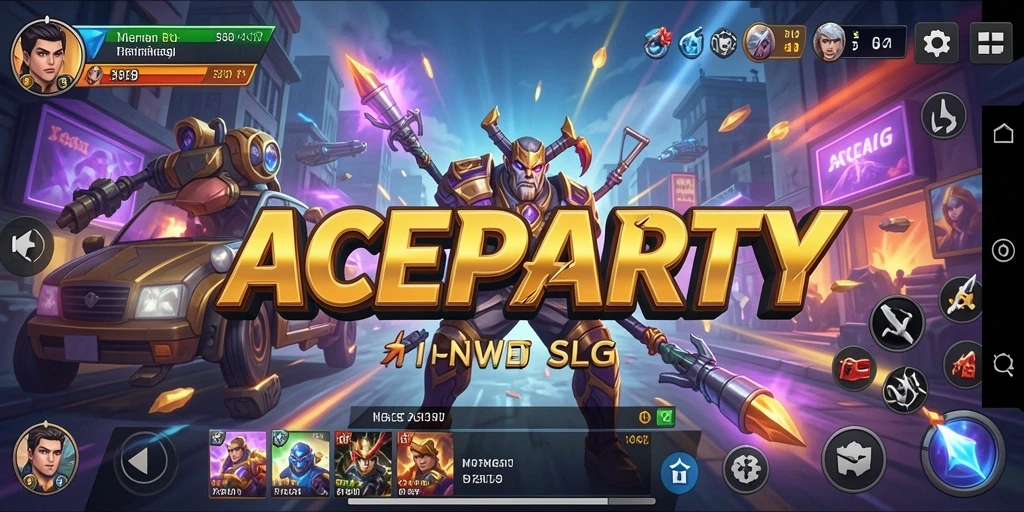 Tampilan dinamis dari pertempuran strategis dalam ACEPARTY.