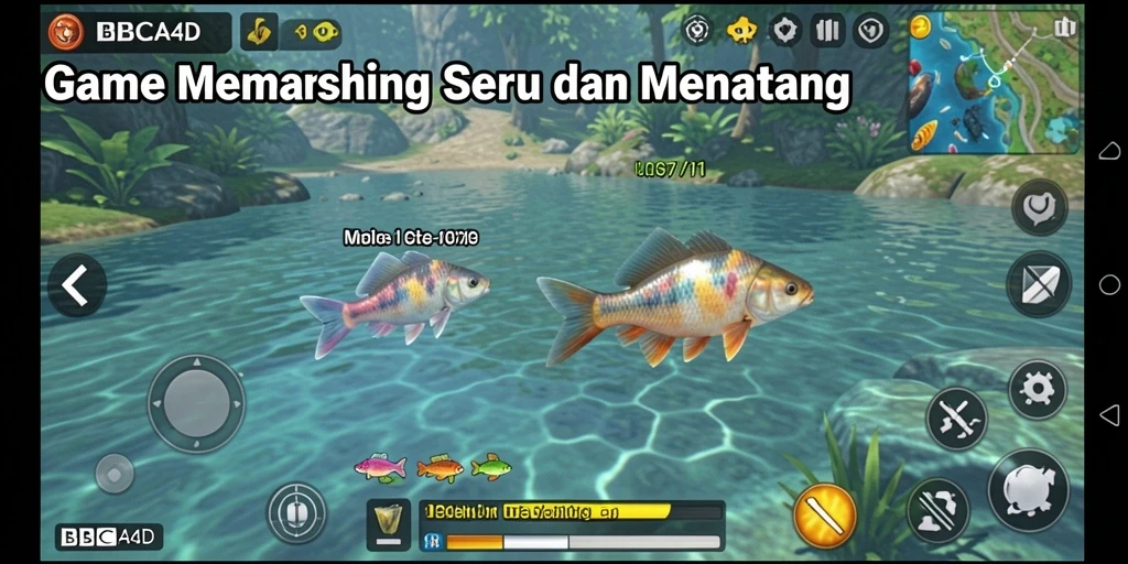 Screenshot mengesankan dari gameplay memancing BBCA4D.
