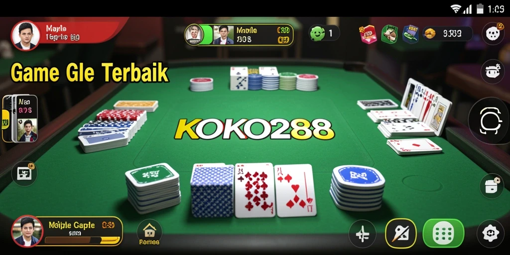 Screenshot gameplay KOKO288 menampilkan momen seru permainan Gaple.