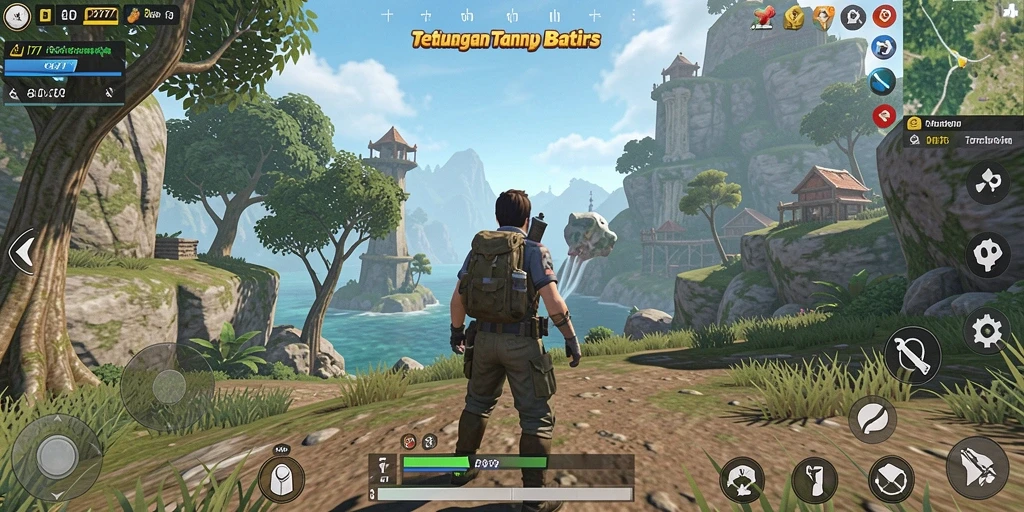 Tampilan gameplay menarik dalam dunia terbuka L777.