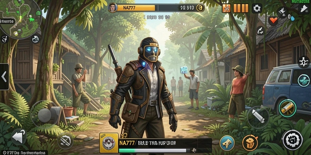 Tampilan gameplay NA777 menampilkan dunia simulasi yang interaktif dan menarik.