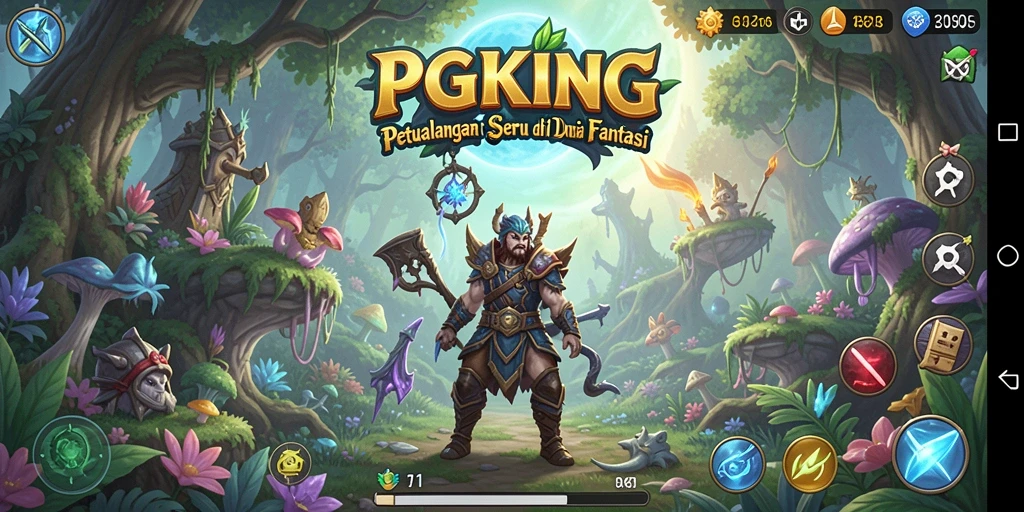Gameplay PGKING menampilkan aksi petualangan yang seru dan menegangkan.